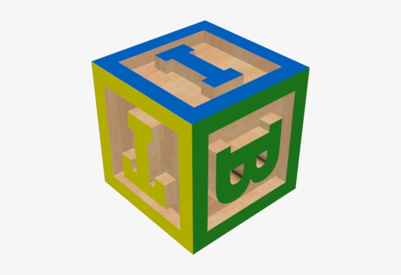 Wooden Abc Blocks - Cube, transparent png download