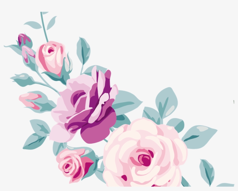 Imagen Floral Em Png Para Baixar Digital Art Pinterest - Floral Decorative Corners, transparent png download