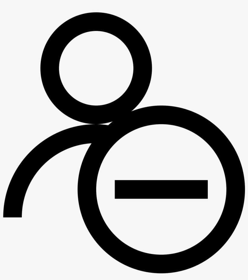It Is An Icon Of Remove User Male - Icon, transparent png download