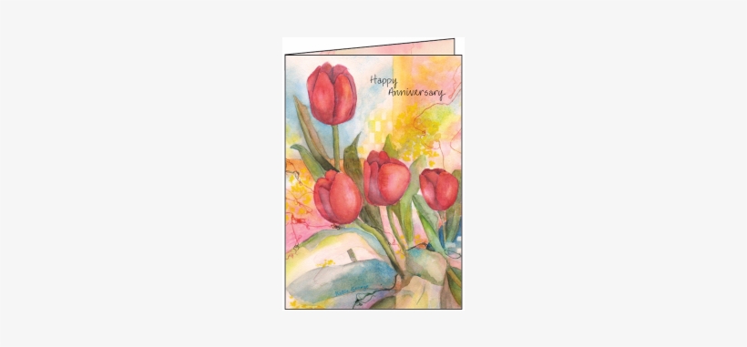 Anniversary Card-ag408 - Watercolor Card For Anniversary, transparent png download