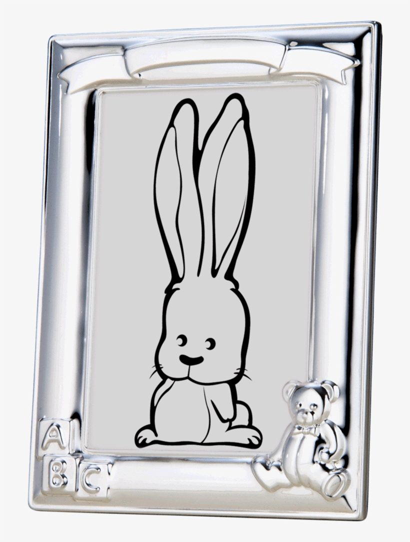 Photo Frame With Abc Blocks And Bear - 矢量 图, transparent png download