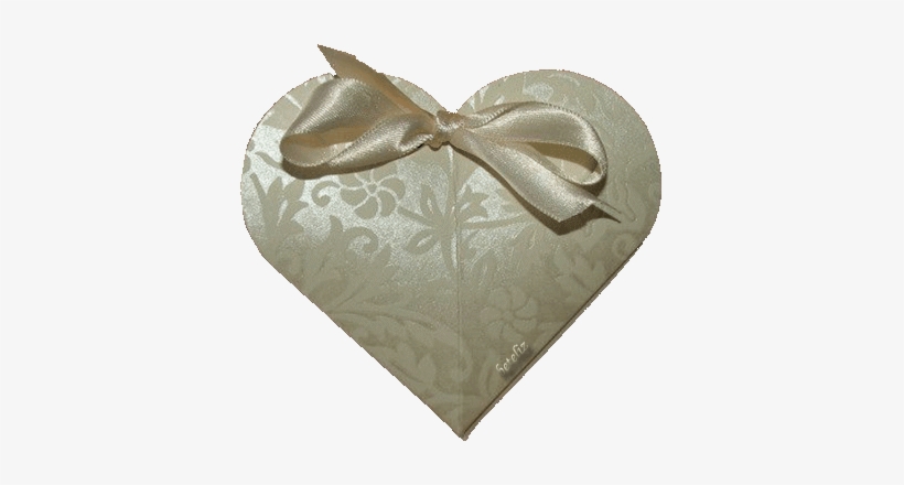 Fabric Heart With Bow - Bom Dia Cheio De Paz Gif, transparent png download