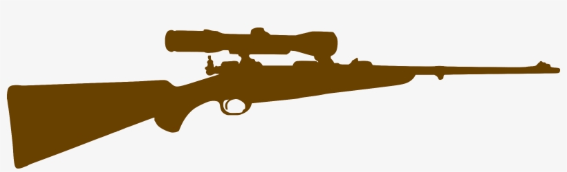Sniper Clipart Silhouette - Rifle Silhouette Png, transparent png download
