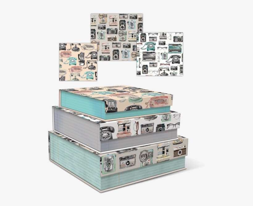Punch Studio E8 Square Vintage Camera Nesting Flap - Molly And Rex World Jetsetter Vintage Camera Bungee, transparent png download