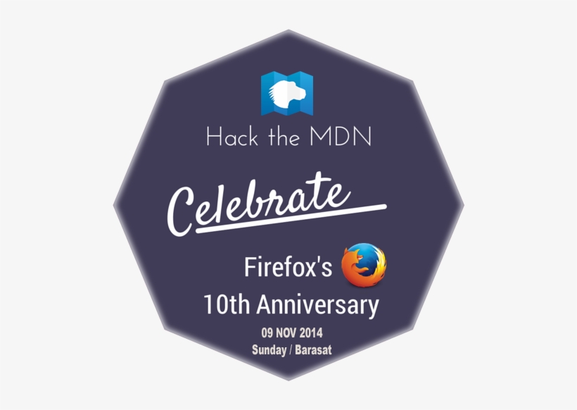 Hack The Mdn And Celebrate Firefox's 10th Anniversary - Firefox, transparent png download