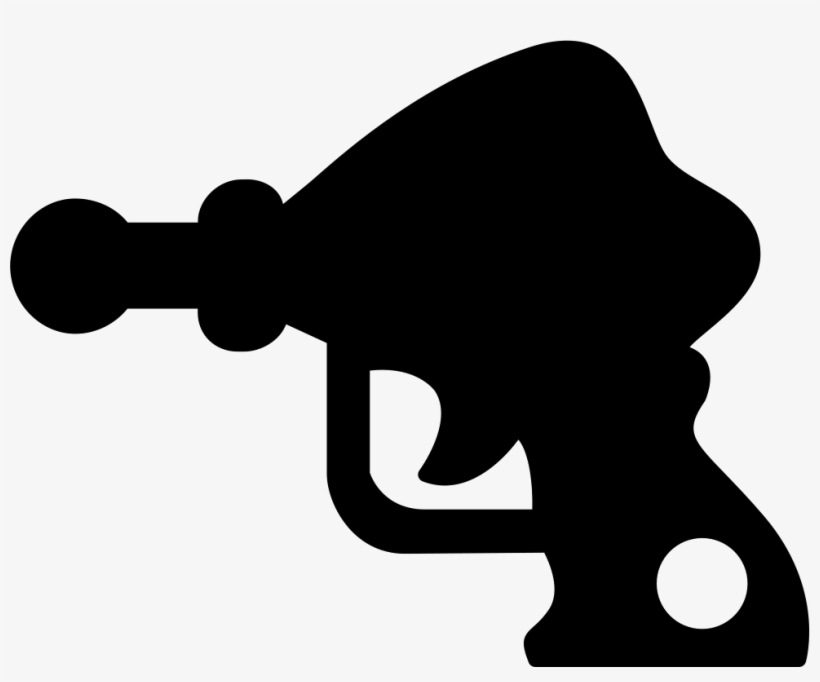 Rays Gun Silhouette Of Weapon Of Outer Space Comments - Silueta Pistola De Rayos, transparent png download