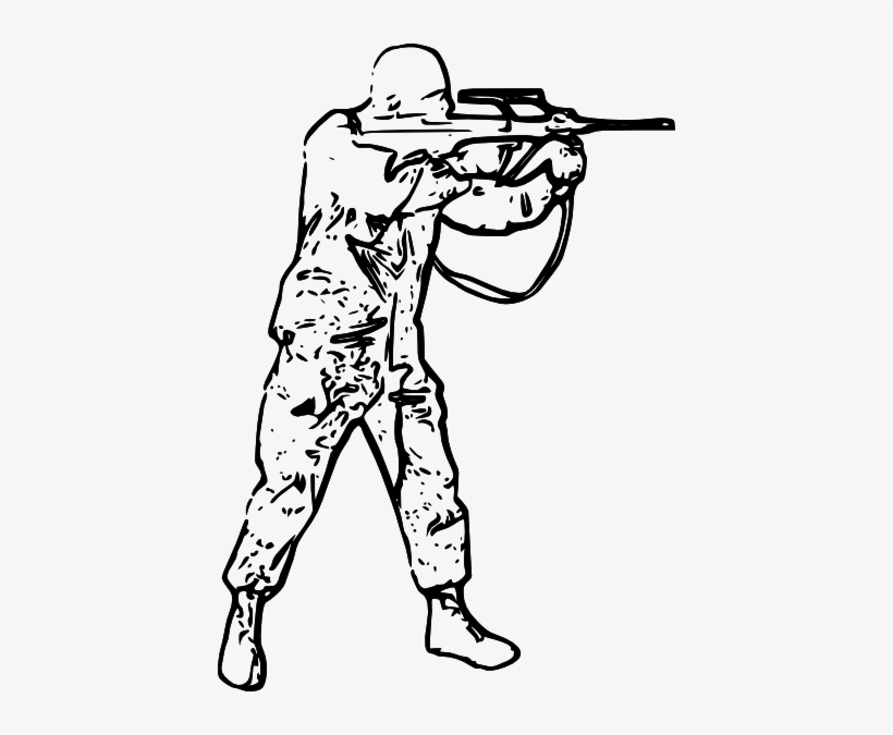 How To Set Use Soldier Silhouette Clipart, transparent png download