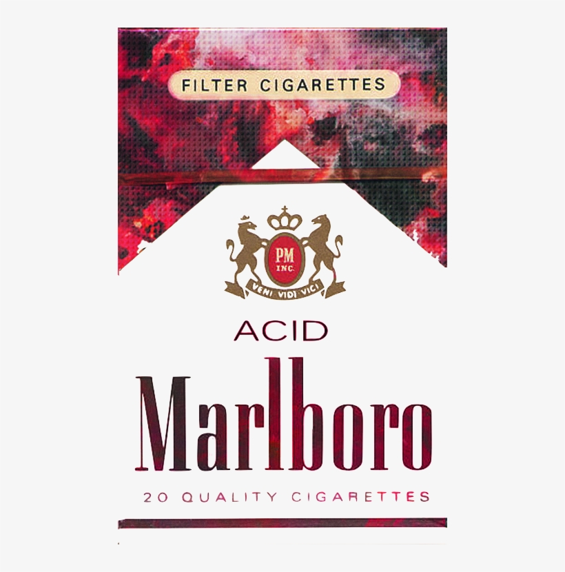 Cigarette, Marlboro, And Acid Image - Marlboro Cigarettes, Filter - 20 Cigarettes, transparent png download
