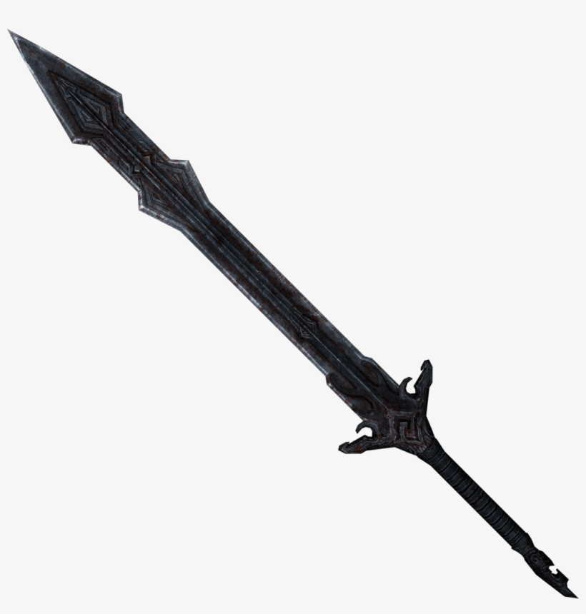 Draugrgreatsword - Skyrim Sword Transparent Background, transparent png download