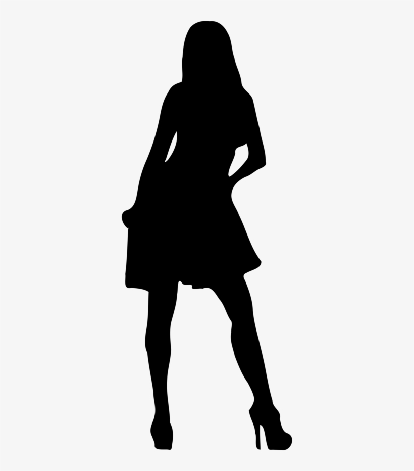 Girl With Gun Silhouette Png Download - Female Silhouette No Background, transparent png download