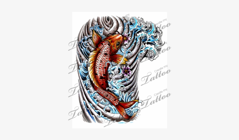 Japanese Half Sleeve Custom - Tattoo, transparent png download