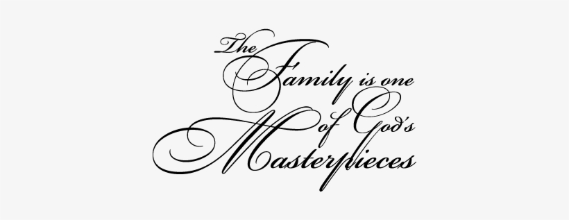 Family Is God's Masterpiece Wall Quotes™ Decal - Mothers Day Bulletin 1 2011, Large: Her Children Rise, transparent png download