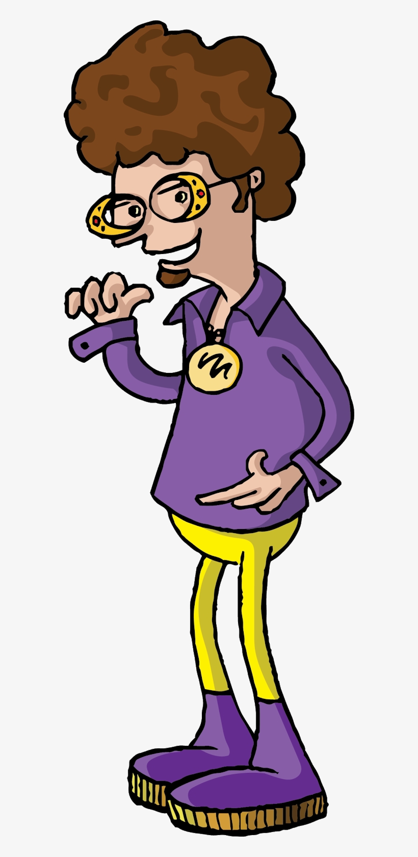 Yep, That's Me Below Is Leprechaun And A Disco Dude - Cartoon, transparent png download