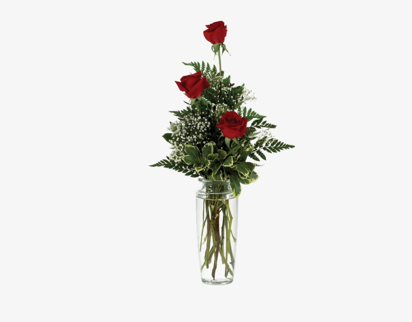 Triple Rose Bud Vase • $22 - Flower, transparent png download