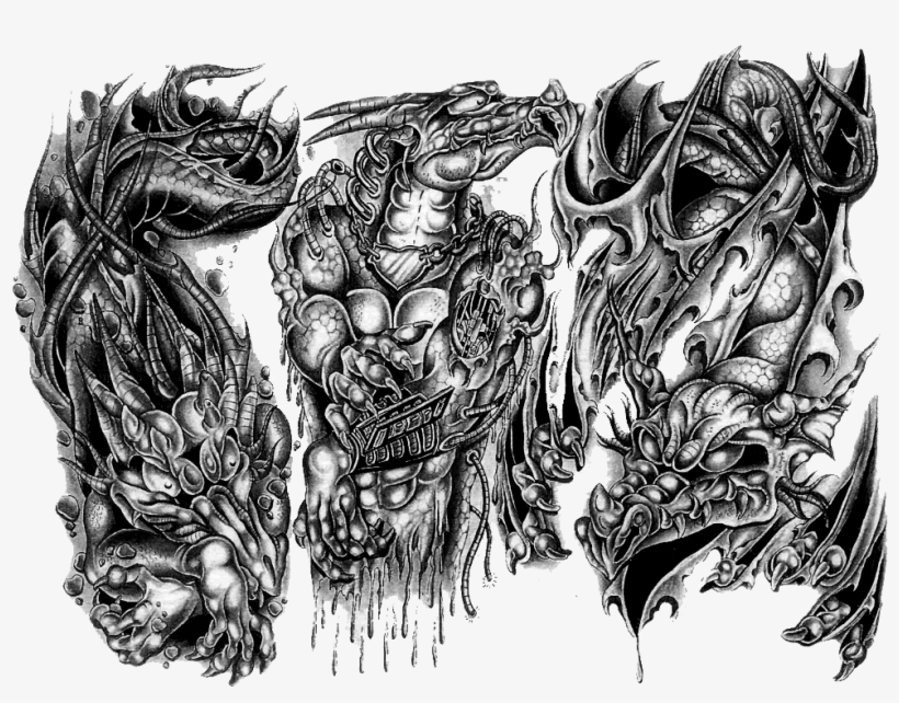 Free Transparent Tattoo Png - Black And White Tattoos Transparent, transparent png download