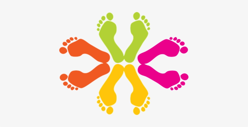 Footprints Footprint Feet Foot Toes Paint - Feet Clipart, transparent png download