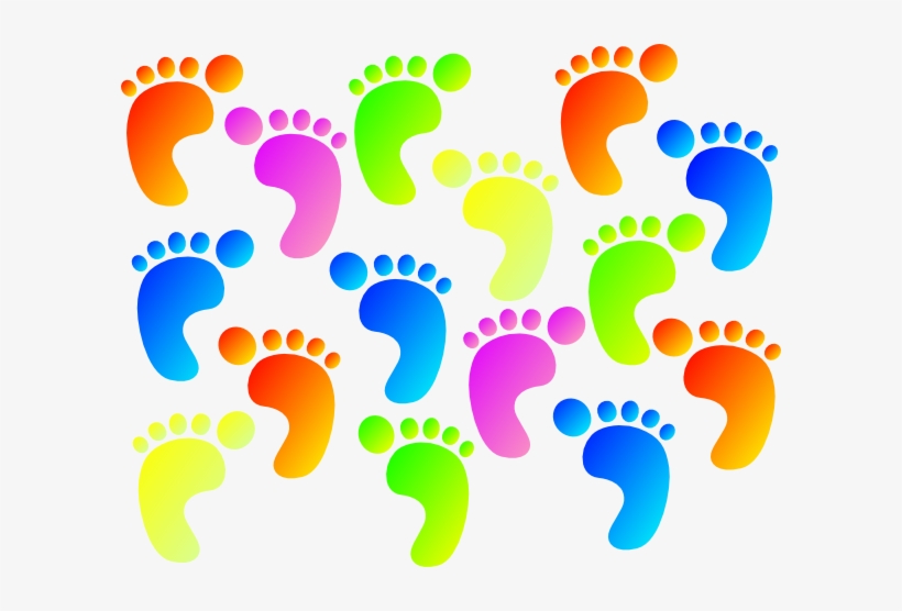 Footprint Clipart Footsteps - Footprints Clipart, transparent png download