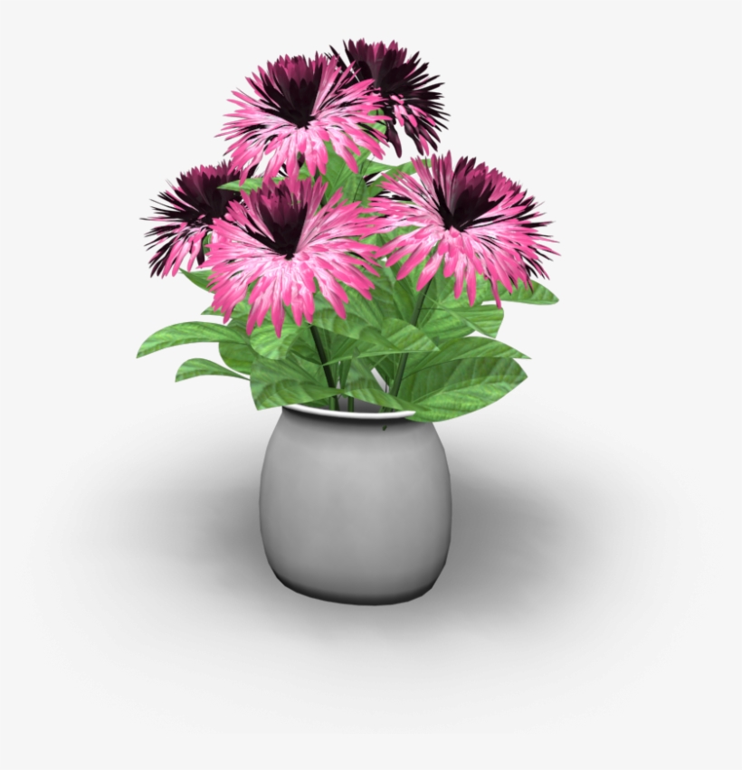 Vase With Flowers - Furniture, transparent png download