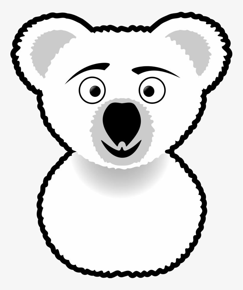 How To Set Use Koala Line Art Clipart, transparent png download