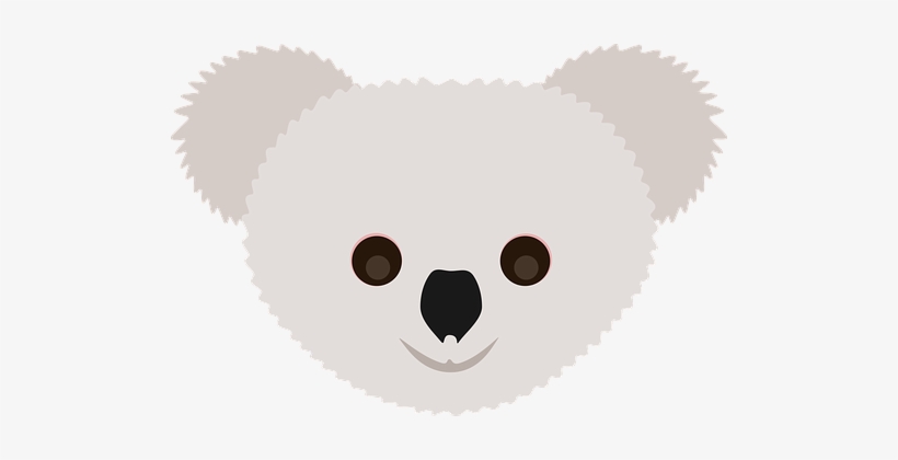 Koala Animal Savage Forest Beautiful Gray - Mascara De Animales En Manualidades, transparent png download