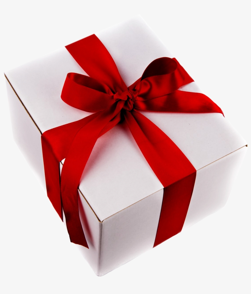 Birthday Gift White Red Ribbon And Bow - Birthday Gift All Png, transparent png download