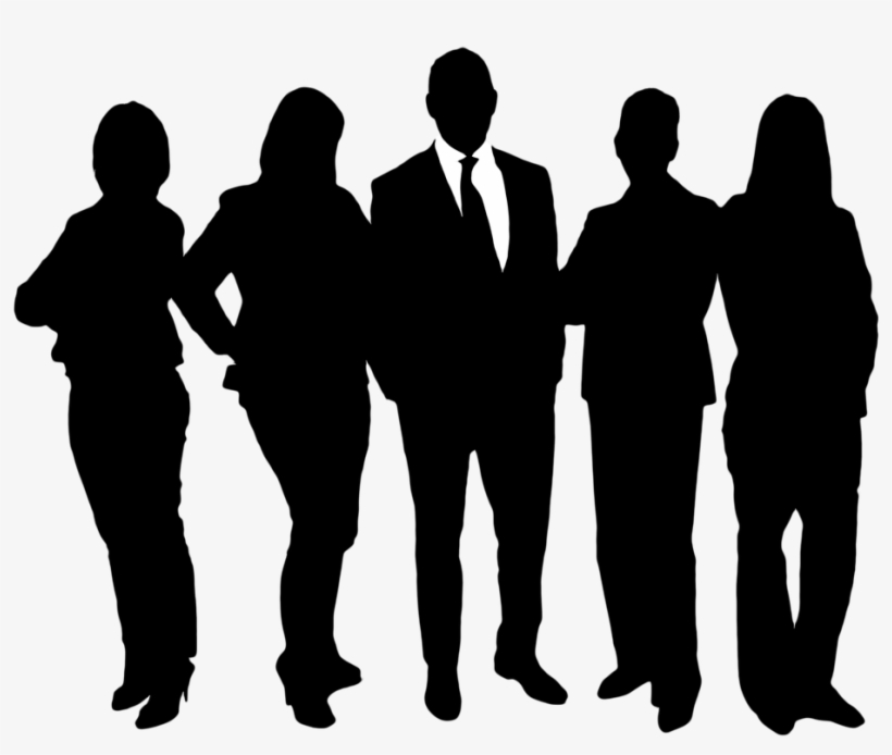 It's September And The Kids Have Gone Back To School - Group Photo Posing Silhouette, transparent png download