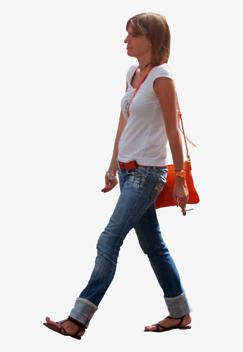 Type Max, Images V - Woman Walking Side View Png, transparent png download