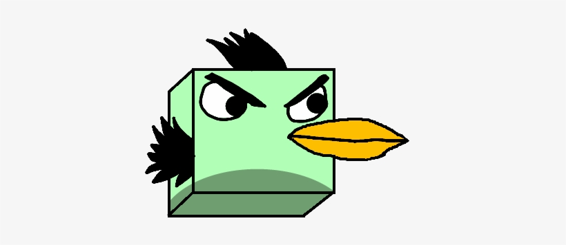Angry Birds Cubic Bird - Cubic Bird, transparent png download