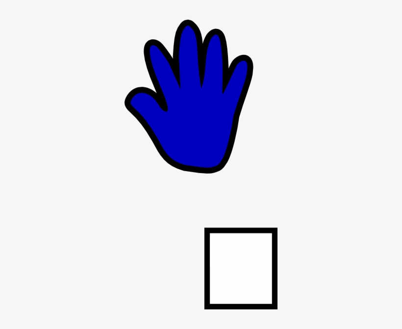 Light Hand Print Svg Clip Arts 312 X 591 Px, transparent png download