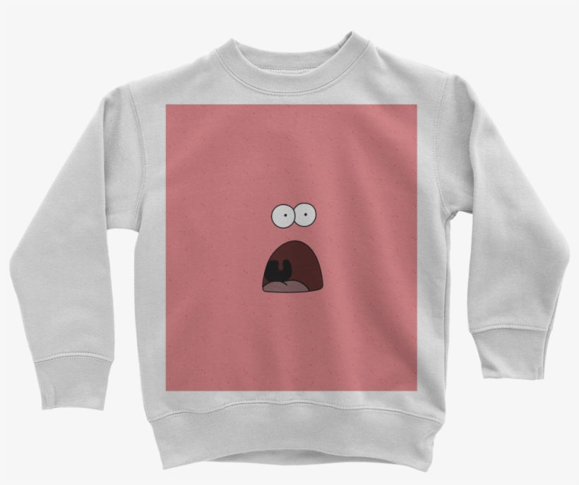 Shocked Patrick Classic Kids Sweatshirt - Reptile, transparent png download
