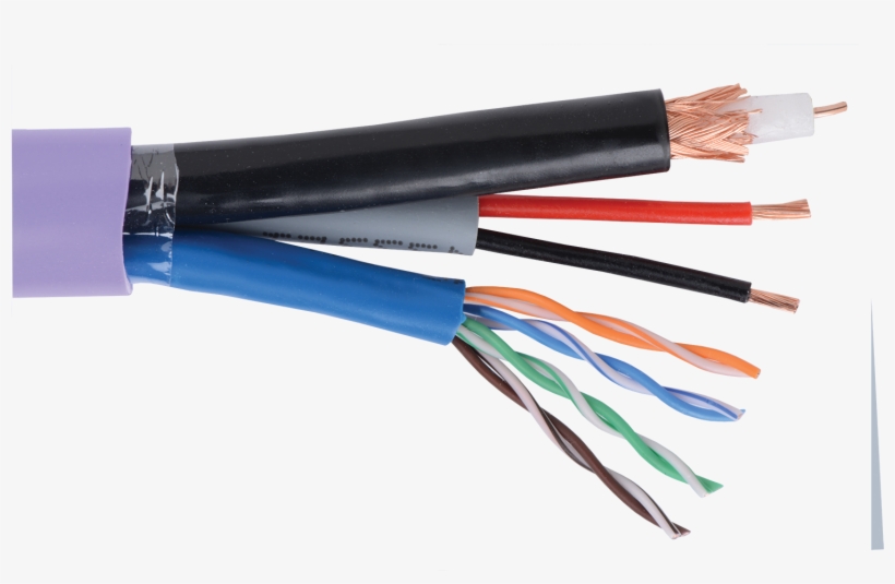 Oem Systems For Elan Rg59 Cctv And 18/2 Power And U/utp - Utp Cable For Cctv, transparent png download