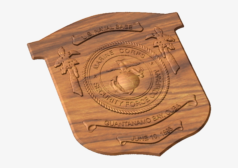 Marine Corps Detachment Guantanamo Bay Crest Style - Plywood, transparent png download
