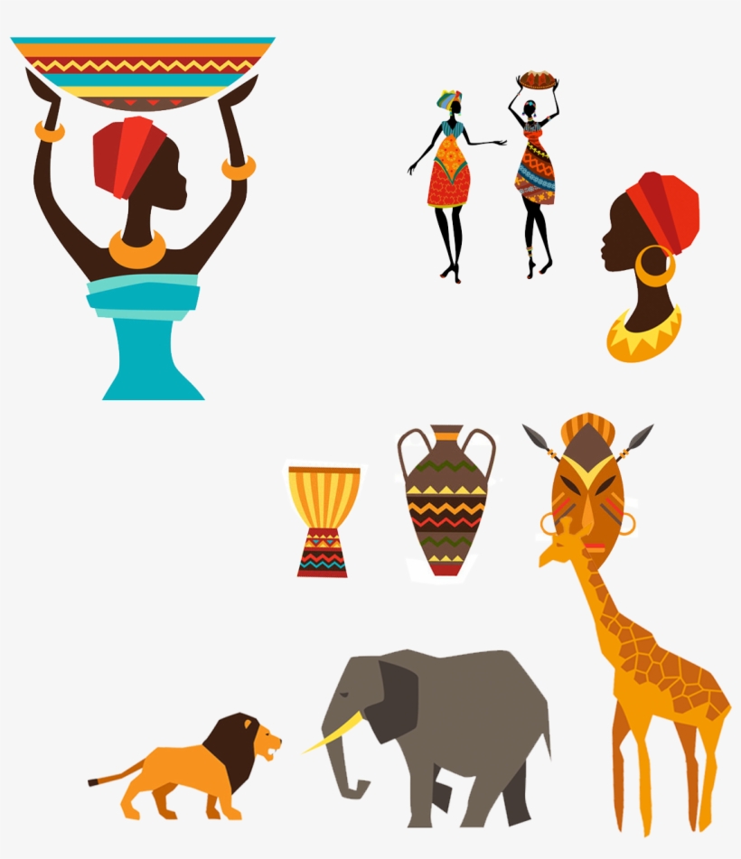 Africa Clip Art Character Transprent Png - افريقيا كرتون, transparent png download