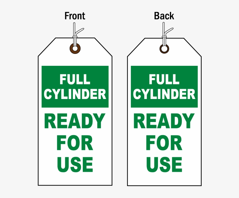 Full Cylinder Status Tag - Sign, transparent png download