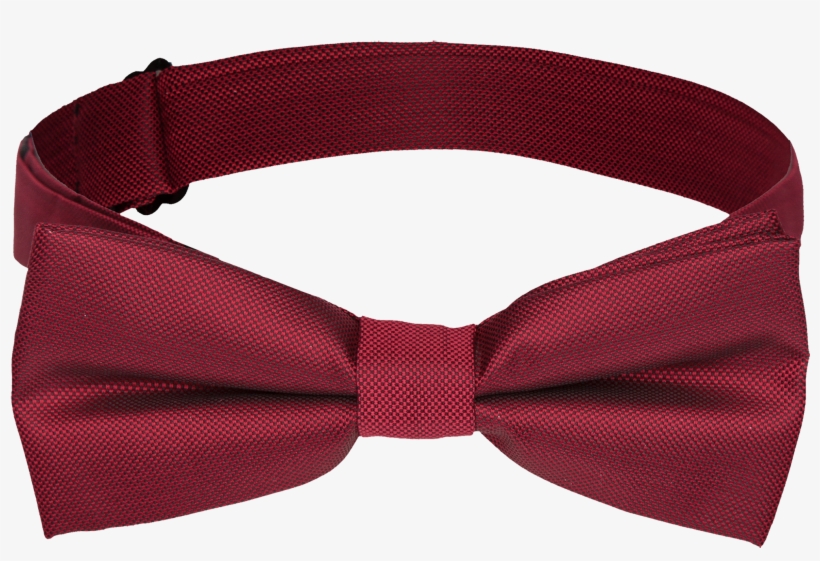 Red Plain Bow Tie - Formal Wear, transparent png download