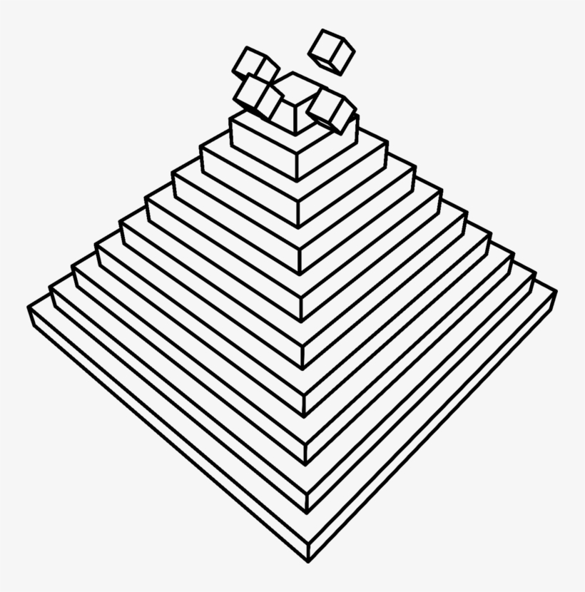 Cube Point Three-dimensional Space Pyramid Computer - Temppeliaukion Church, transparent png download