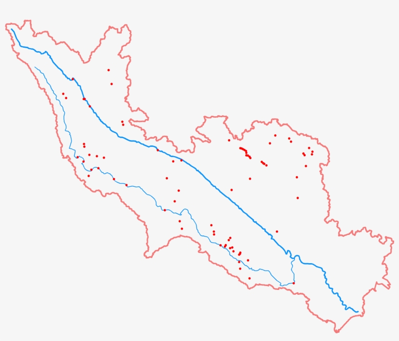 Red Hydropower Dams Existing And Under Construction - Map, transparent png download
