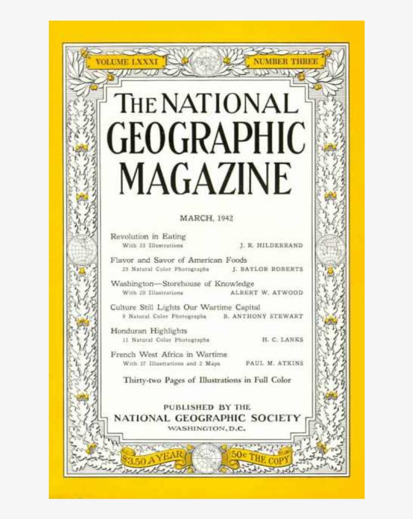 Купете National Geographic Magazine 1944-03 - 1930 National Geographic Magazine April, transparent png download