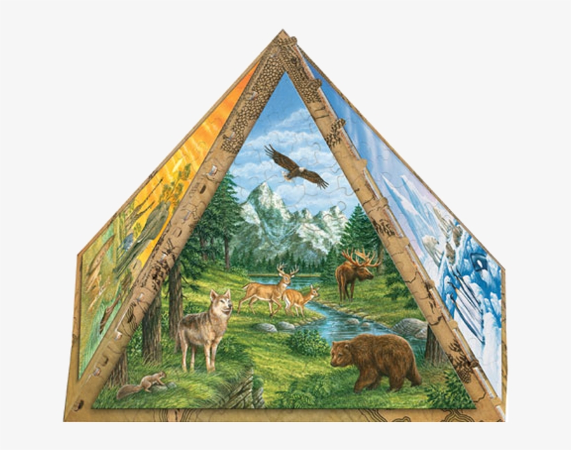 3d Pyramid Puzzle - Painting, transparent png download