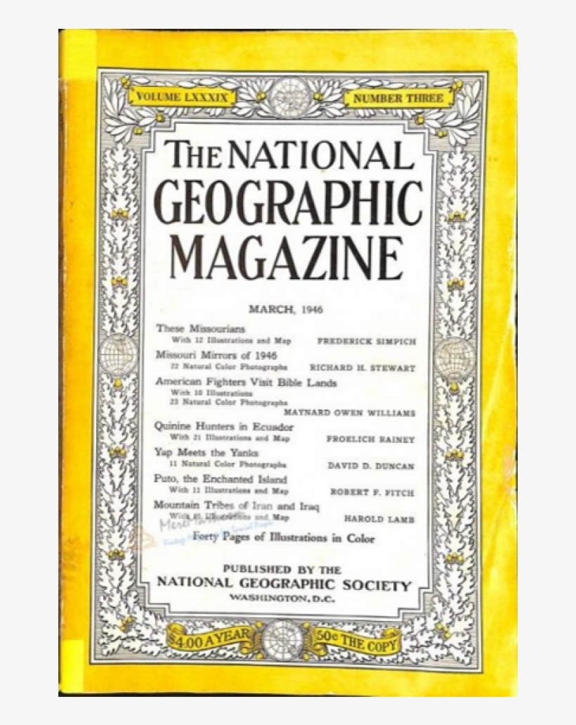 Купете National Geographic Magazine 1946-03 - National Geographic Magazine 1957, transparent png download
