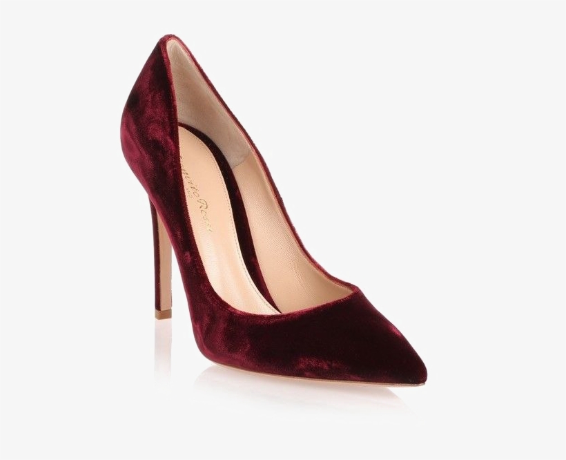 High Heel Sandal Download Png Image - Gianvito Rossi Burgundy Pumps 100, transparent png download
