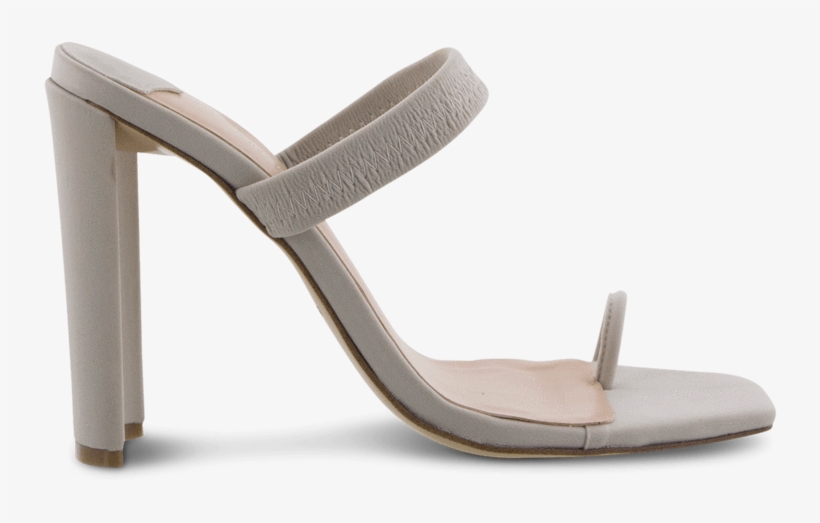 Sierra Stone Lycra Heels - Sandal, transparent png download