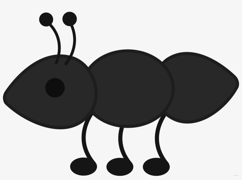 Fire Ant Animal Free Black White Clipart Images Clipartblack - Clip Art Ants, transparent png download