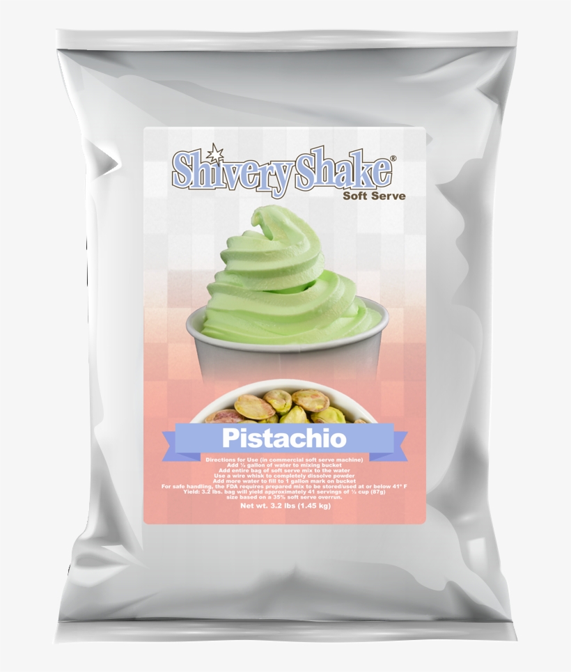 Shivery Shake Pistachio Soft Serve Mix For Use In Commercial - Milkshake, transparent png download