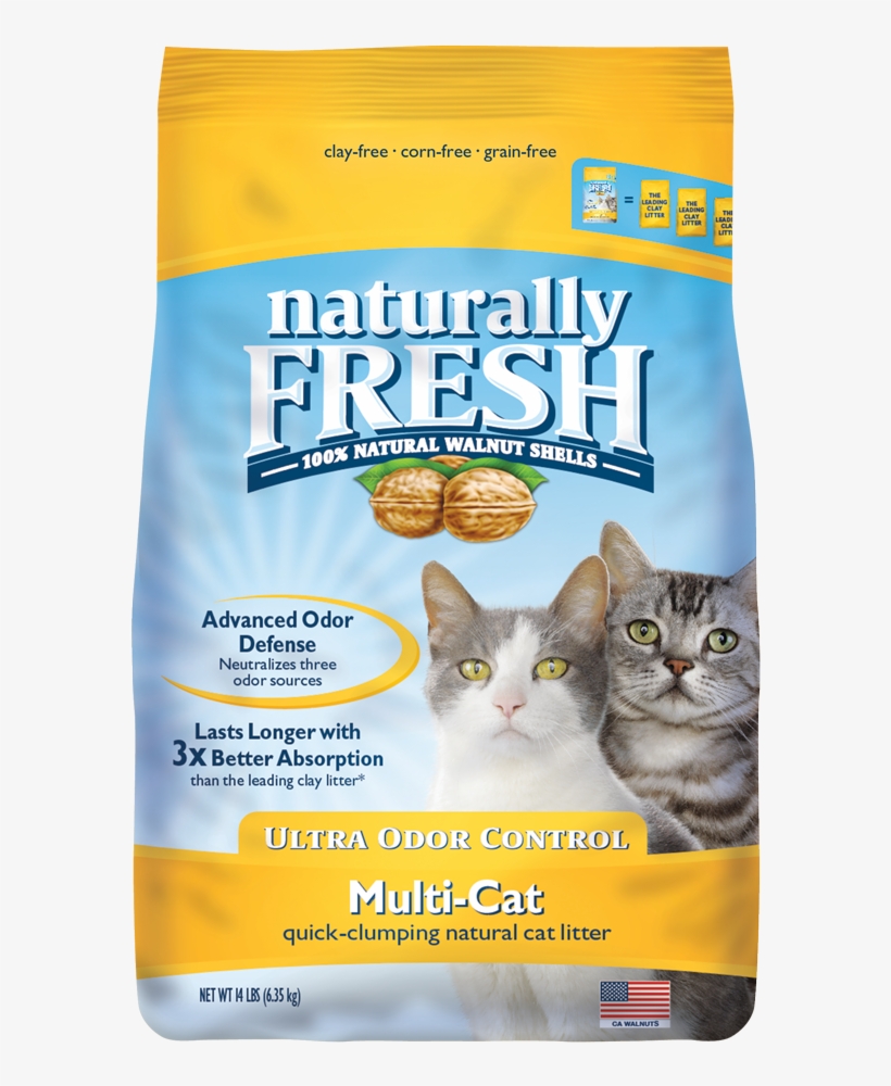 It Also Doesn't Stick To Your Cat's Paws, So Litter - Naturally Fresh Cat Litter, transparent png download
