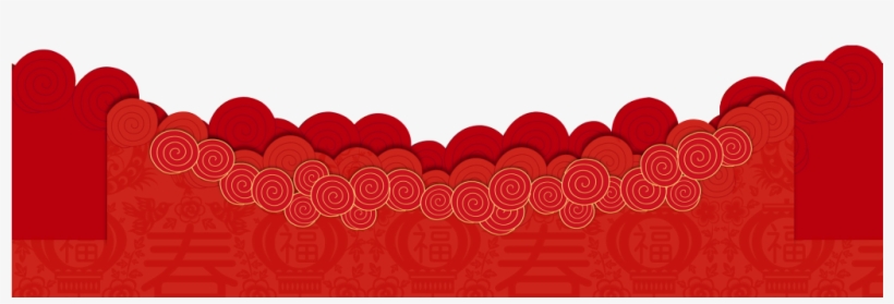 Red High And Low Uneven Lace Transparent Decoration - 祥云 云 纹 Png, transparent png download