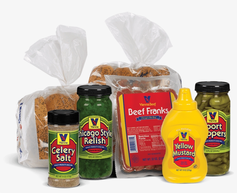 Chicago Style Hot Dog Kit - Chicago-style Hot Dog, transparent png download