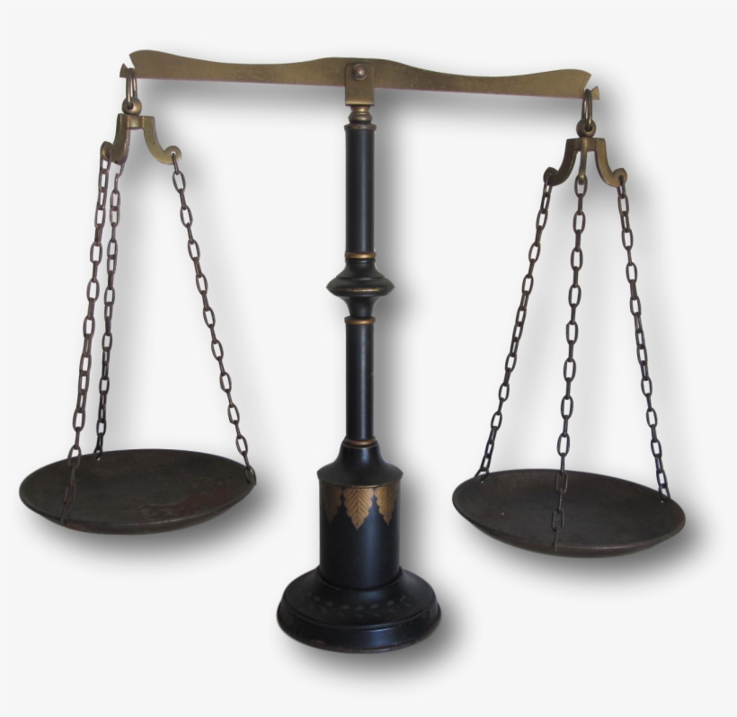 Antique Balancing Scale That Has Been Painted Black - Swing, transparent png download