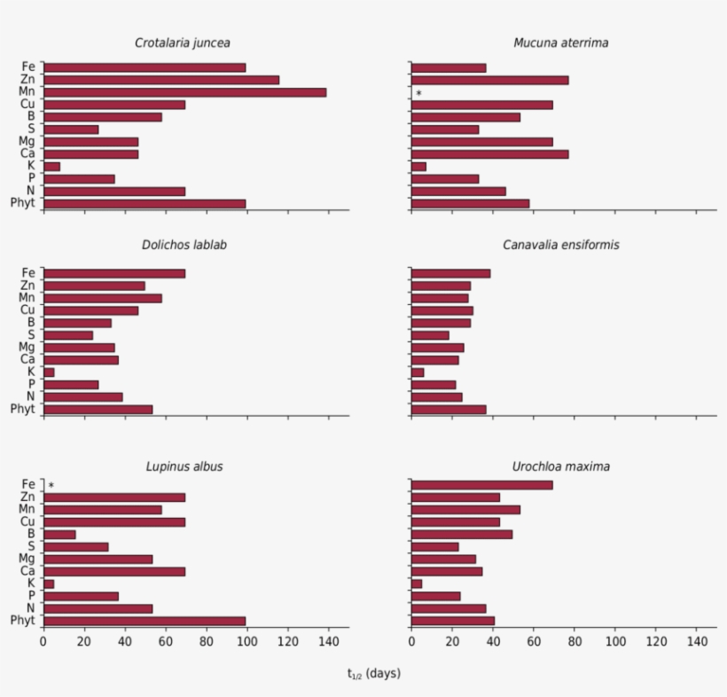 Half-lives Of Phytomass (phyt) And Nutrients Of Litter - Parallel, transparent png download
