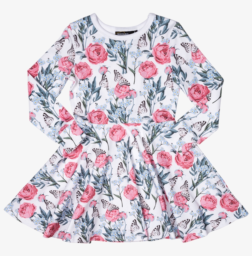 Ryk Forget Me Not Waisted Dress Front V=1519592173 - Rock Your Baby Waisted Dress, transparent png download